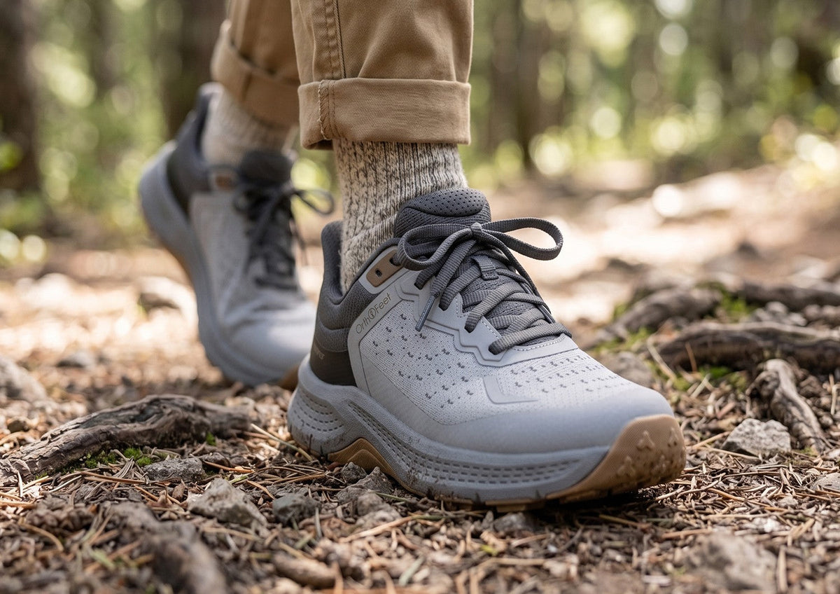 Explorer Trail Low Hands-Free Waterproof - Light Gray/Terracotta