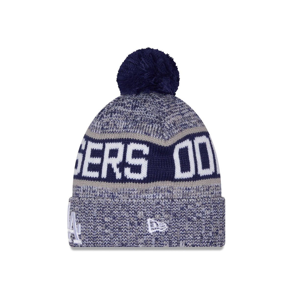 Los Angeles Dodgers Tri Color Pom Knit Hat