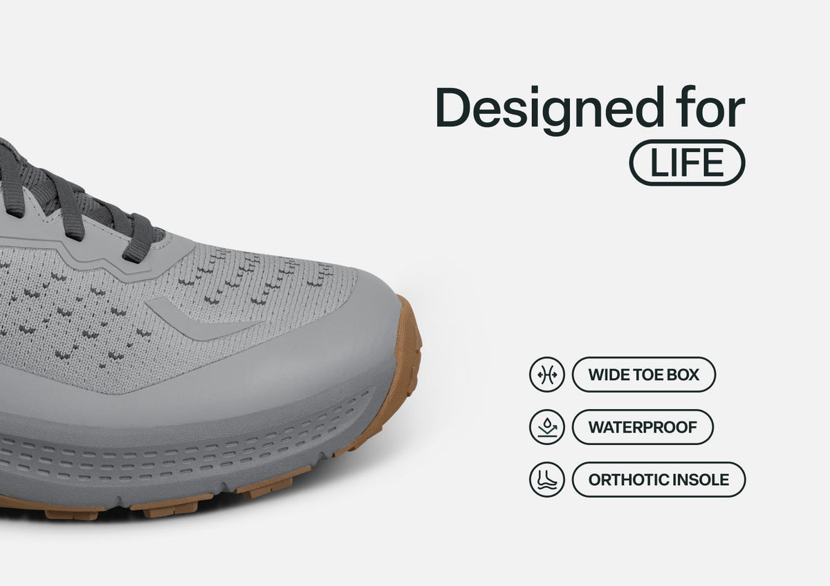 Explorer Trail Low Hands-Free Waterproof - Light Gray/Terracotta